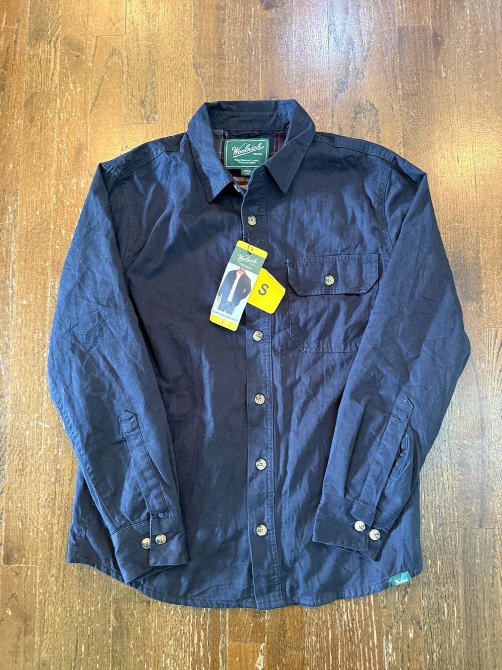 NWT Woolrich The Green Label Collection Flannel Lined Shirt Jacket Size S